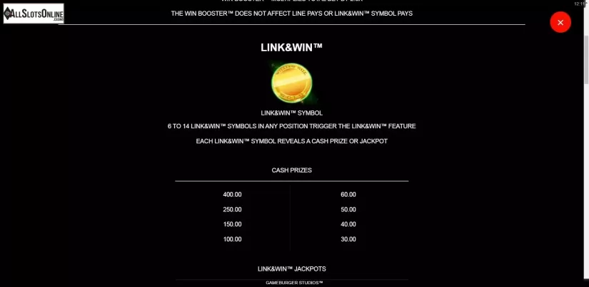Link and win feature screen