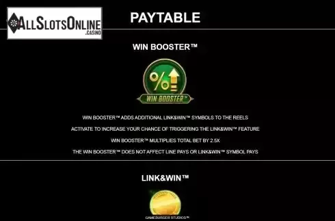 Win booster feature