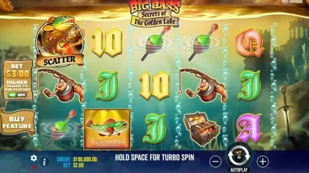 Big Bass Secrets of the Golden Lake slot screenshot 1