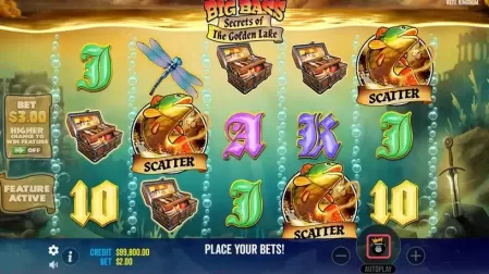 Big Bass Secrets of the Golden Lake slot screenshot 2