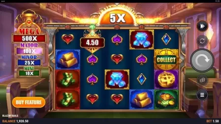 Blazin' Rails slot screenshot 3