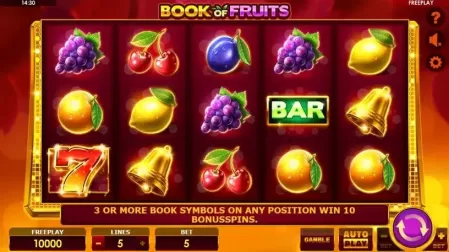 Book of Fruits slot screenshot 1