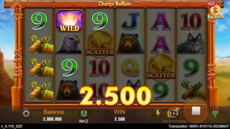 Charge Buffalo slot screenshot 2