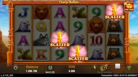 Charge Buffalo slot screenshot 3