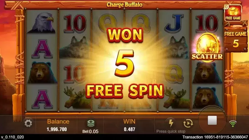 Charge Buffalo slot screenshot 6