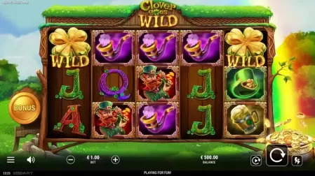 Clover Goes Wild slot screenshot 1