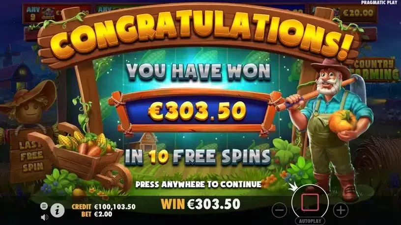 Country Farming slot screenshot 