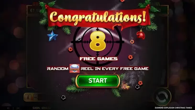 Diamond Explosion Christmas Tango slot screenshot 3