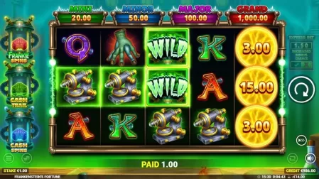 Frankenstein’s Fortune slot screenshot 2