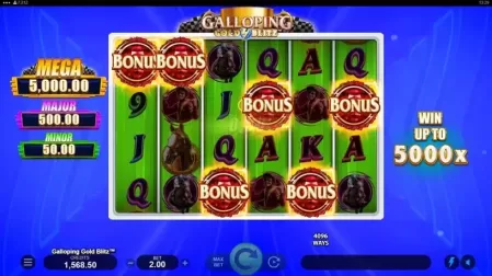Galloping Gold Blitz slot screenshot 3