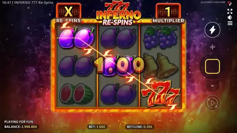 Inferno 777 Re-spins slot screenshot