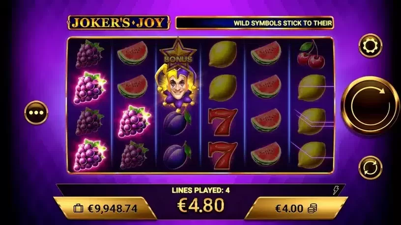 Joker's Joy slot screenshot 2