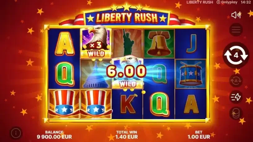 Liberty Rush slot screenshot 