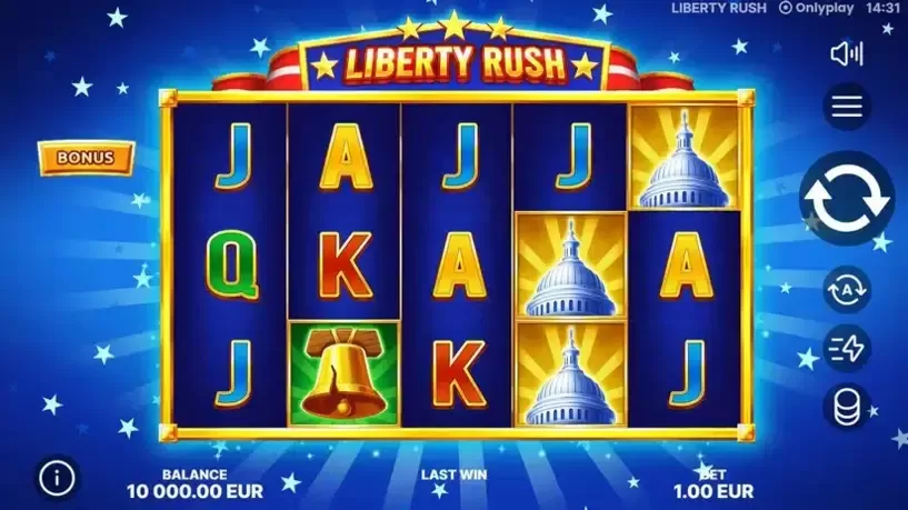 Liberty Rush slot screenshot 