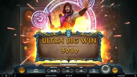 Merlin: Journey of Flame slot screenshot 4
