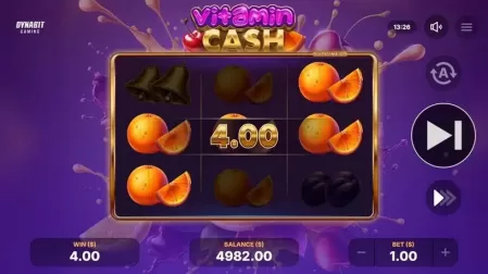 Vitamin Cash slot screenshot 2