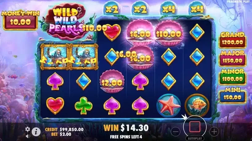 Wild Wild Pearls slot screenshot 5