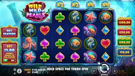 Wild Wild Pearls slot screenshot 1