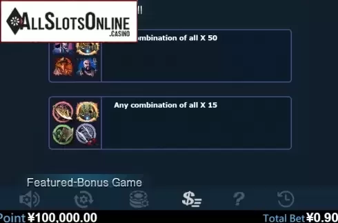 Paytable 3. 108 Heroes (Virtual Tech) from Virtual Tech