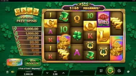 9 Pots of Gold Megaways slot screenshot 1