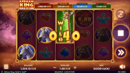 African King Hold'n'Win slot screenshot 2