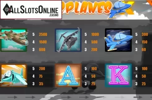 Screen5. Airplanes from Portomaso Gaming