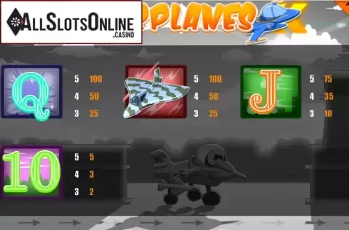 Screen4. Airplanes from Portomaso Gaming
