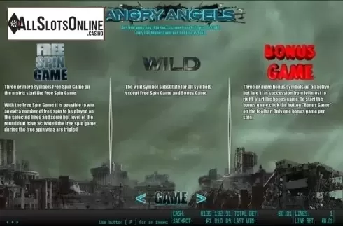 Paytable 2. Angry Angels HD from World Match