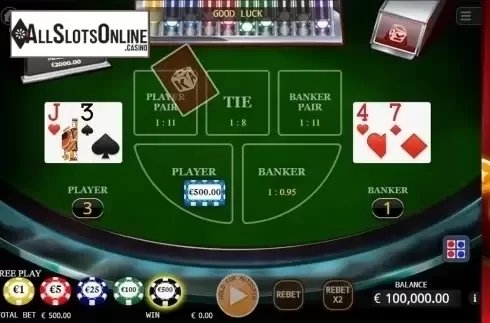 Game workflow . Baccarat (KA Gaming) from KA Gaming