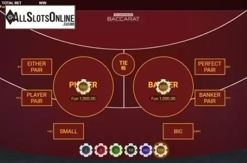 Reel screen. Bitcoin Baccarat no commission from OneTouch