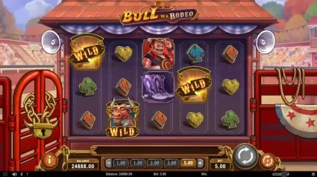 Bull in a Rodeo slot screenshot 2