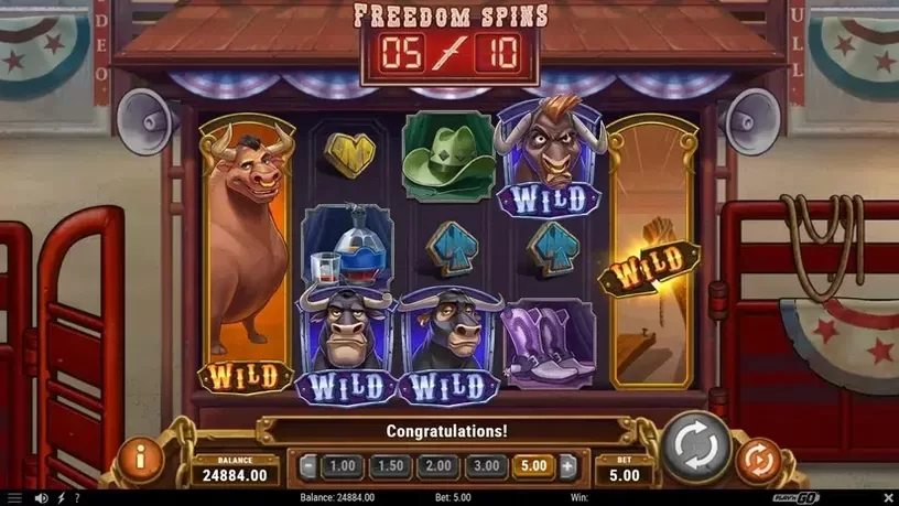 Bull in a Rodeo slot screenshot 9
