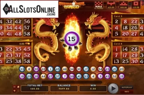 Win Screen 1. Burning Pearl Bingo from EAgaming