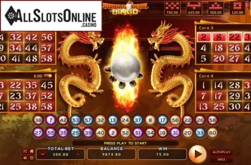 Win Screen 2. Burning Pearl Bingo from EAgaming