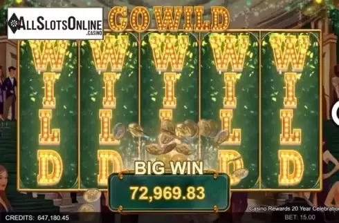 Big win screen