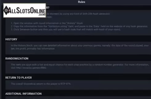 Game rules 3