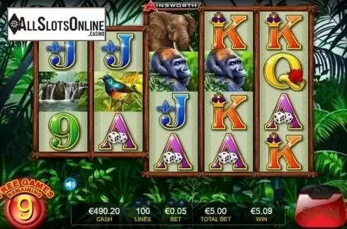 Free spins feature screen 1. Diamond Chief from Ainsworth