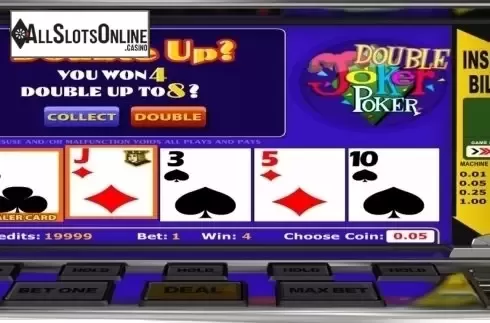Game Screen. Double Joker Poker (Betsoft) from Betsoft