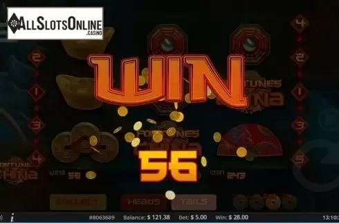 Win screen. Fortunes of China from Concept Gaming