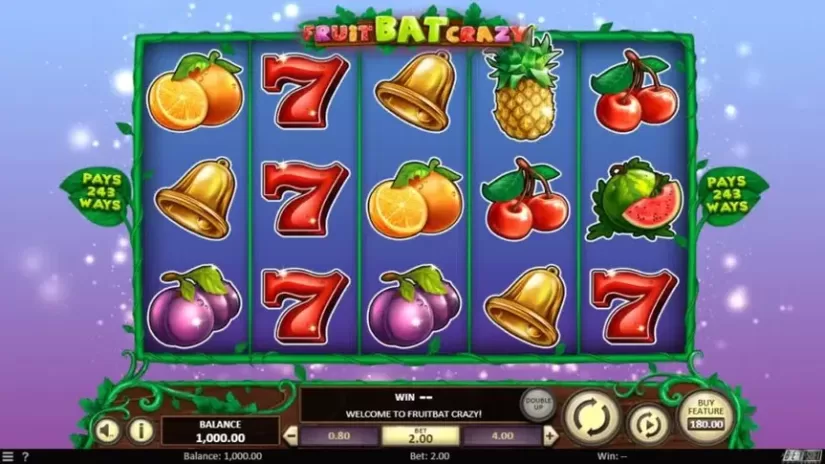 Fruit Bat Crazy slot screenshot 1