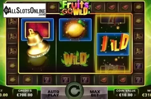 Win Screen and Sticky Wilds. Fruits Go Wild from Electric Elephant