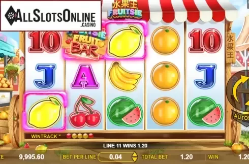 Win screen 2. Fruitsie from Aspect Gaming
