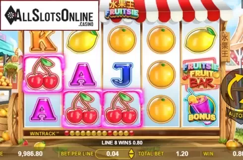 Win screen 3. Fruitsie from Aspect Gaming