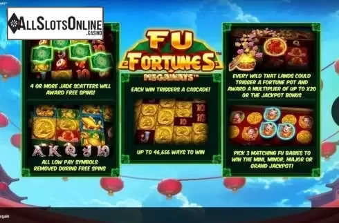 Start Screen. Fu Fortunes Megaways from iSoftBet