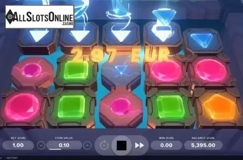Win Screen. Gems Of Adoria from NetEnt