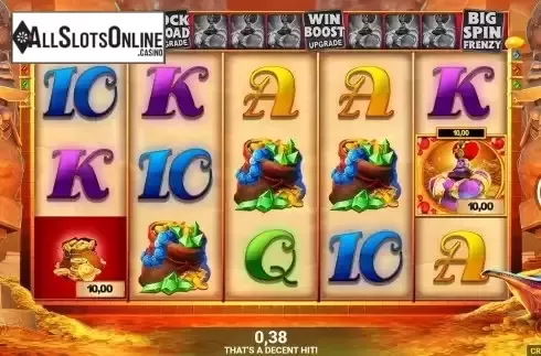 Free Spins Gameplay Screen