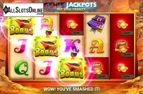 Free Spins Win Screen