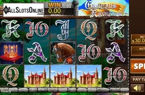 Reels screen. Glorious Kingdom from PlayStar