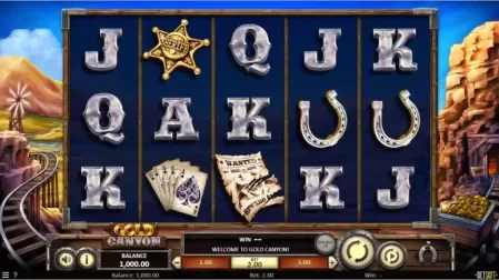 Gold Canyon slot screenshot 1