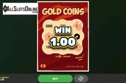 Win screen 1. Gold Coins from Hacksaw Gaming
